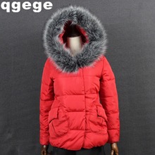 womens winter jackets and coats 2015 Parkas for women 6 Colors Wadded Jackets warm Outwear With a Hood Large Faux Fur Collar