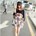 2016 Summer Clothes For Pregnant Women Bat Sleeve Casual Loose Maternity Dresses Patchwork Plus Size Pregnant