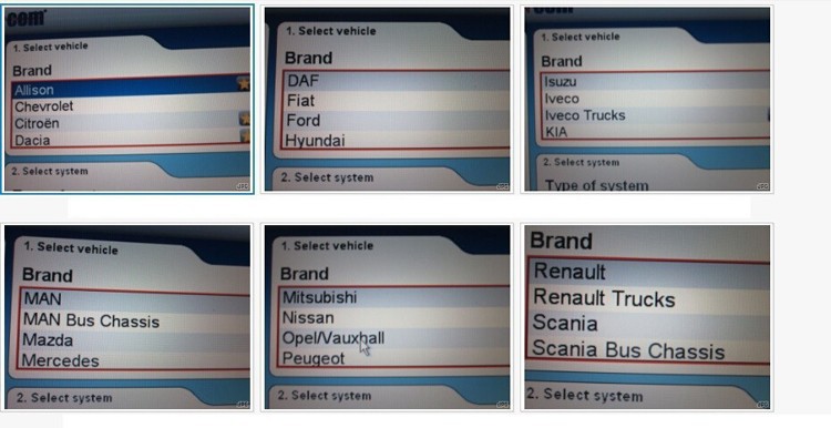 car list.