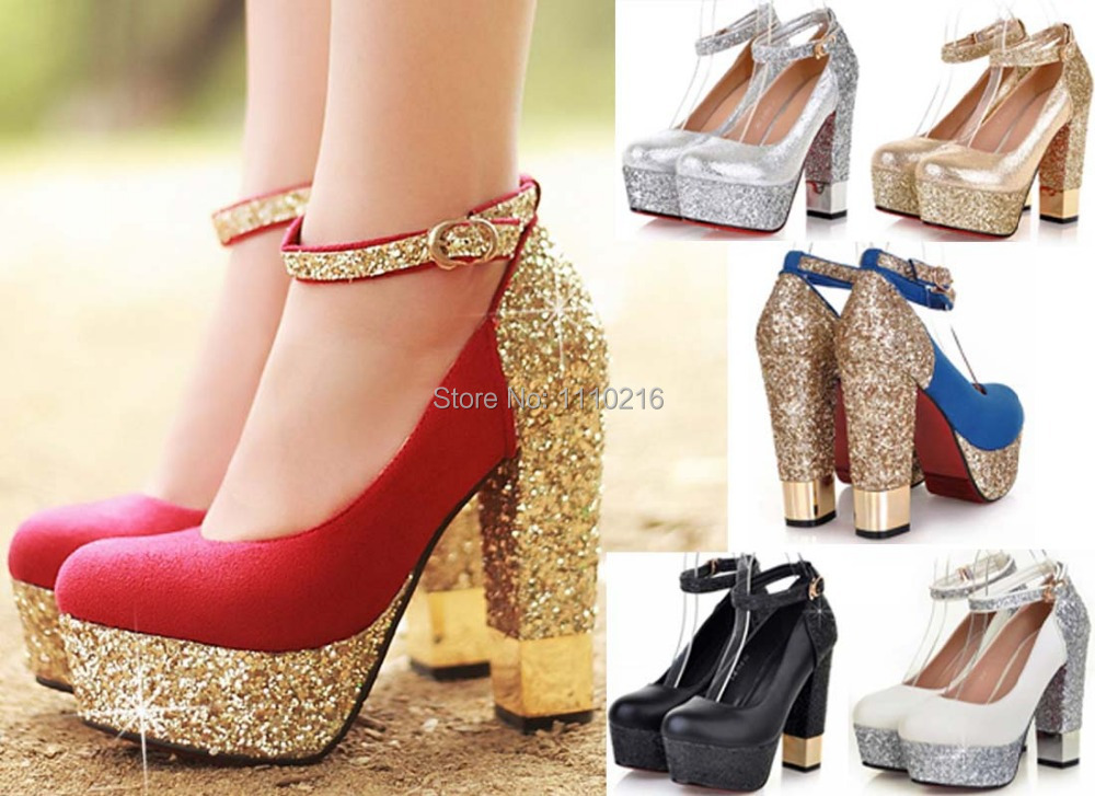 red and gold heels for prom