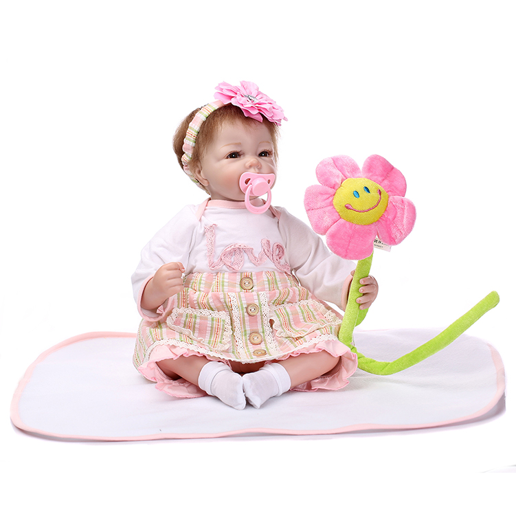 21inch 52cm Silicone baby reborn dolls, lifelike doll reborn babies toys for girl princess gift brinquedos  Children's toys