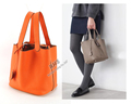 Women Genuine Real Cow Leather Tote Shopper Shopping Bag Purse Handbag Cabas Lunch Basket Designer Fashion