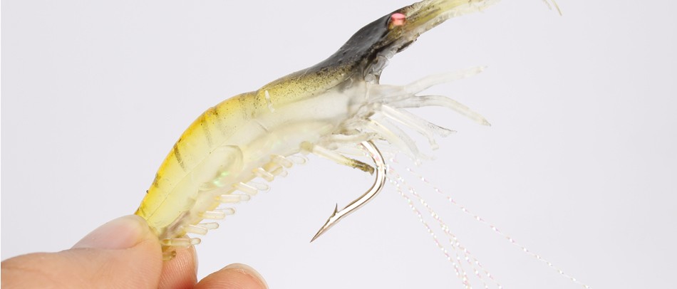Goture 5pcs/lot 9cm/6g Soft <font><b>Fishing</b></font> Lure Shrimp Luminous Artificial Bait With Swivel 3 Colors <font><b>Fishing</b></font> Lures Baits Goture 5pcs/lot 9cm/6g Soft <font><b>Fishing</b></font> Lure Shrimp Luminous Artificial Bait With Swivel 3 Colors <font><b>Fishing</b></font> Lures Baits