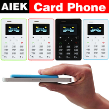 Ультратонкий карты мобильного телефона 4.8 мм AIEK M5 AEKU M5 SOYES X6 низкая радиация мини-дети карманные студенты личности телефон