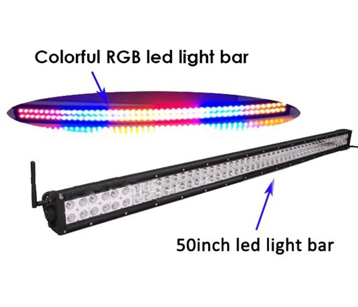 288W RGB remote control worklight bar5