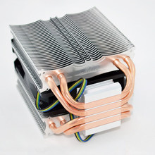 1155/1150/i5/i3/X8/X6 Desktops Computer CPU 4 copper heat pipes Cooler heat sink fan quiet heatsink multi-platform