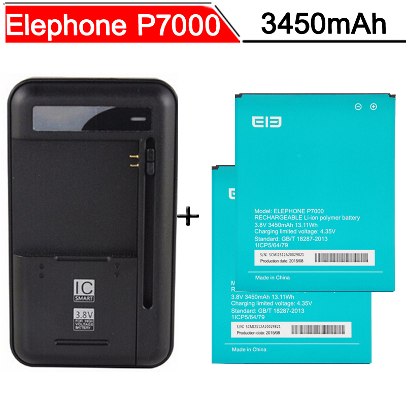 2 x Elephone P7000  3450  P7000  Bateria Batterij   +  /  /  / AU   