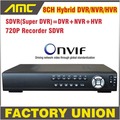 Upgrade 720P SDVR HVR NVR DVR All In One CCTV 8CH H 264 DVR Security System