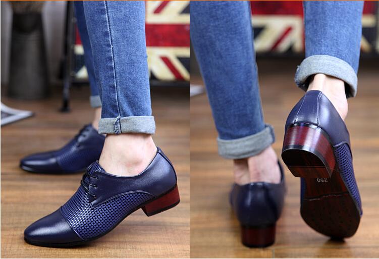 Men Genuine Leather Shoes 2015 New Fashion Mens Sneakers Casual Shoes Men Lace Up Flats Loafers
