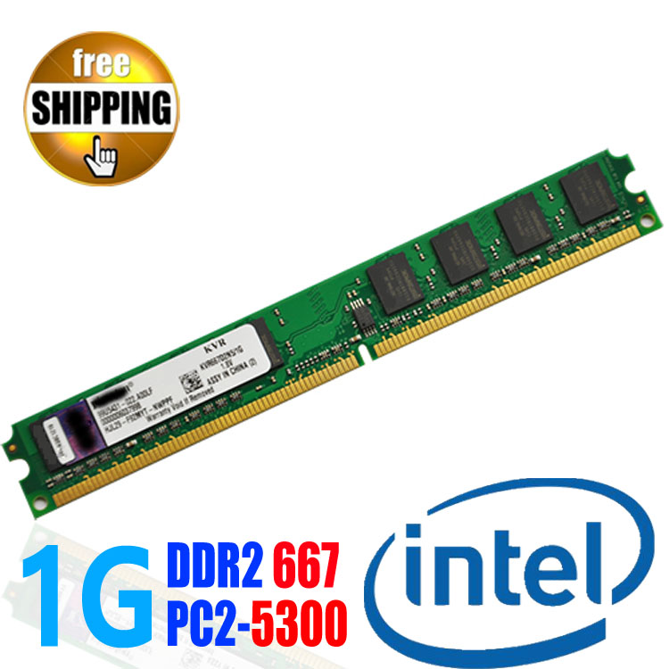 Wholesale ! Brand New DDR2 DDR 2 667 Mhz / PC2 5300 1GB Desktop PC DIMM Memory RAM DDR667 667Mhz / compatible Intel Motherboard