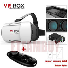 VR BOX Version VR Virtual Reality Glasses + Smart Bluetooth Wireless Mouse / Remote Control Gamepad