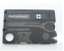 10 unids/lote Swizerland 12 en 1 tarjeta de crédito hoja del cuchillo herramienta cuchillo tarjetas de visita tarjeta de venta al por mayor envío gratuito, Dropshipping