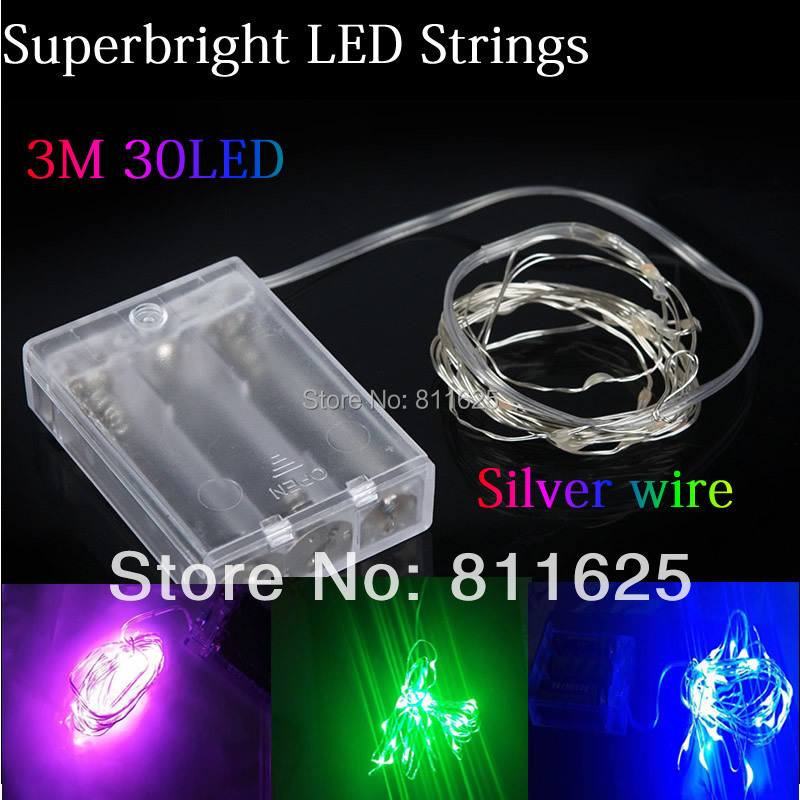 5pcs-lot-3M-30-LED-battery-operated-led-string-lights-Led-Wedding-Holiday-Party-Garden ...