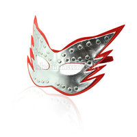 High quality PU eye mask fancy dress ball masquerade mask wedding dress accessory fetish sexy patch