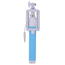 2015 New Extendable Handheld Selfie Stick II With grooves on monopod For IOS android Audio Cable Remote Control Selfie monop New