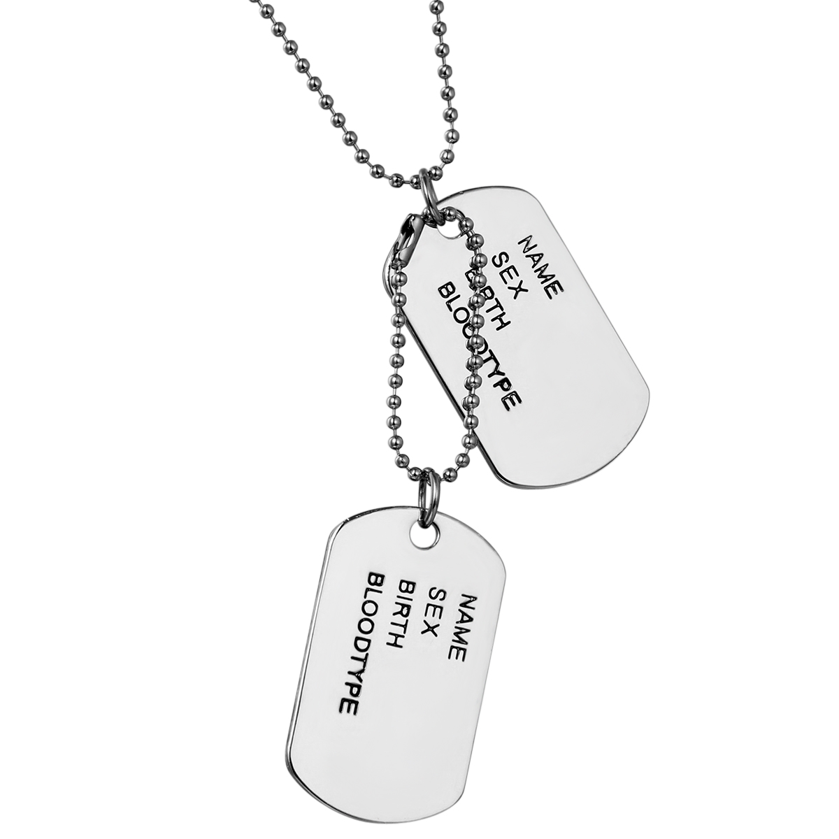 military name tag necklace