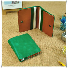 Cute women credit card holders PU leather ID card wallets for men boy korean style fold