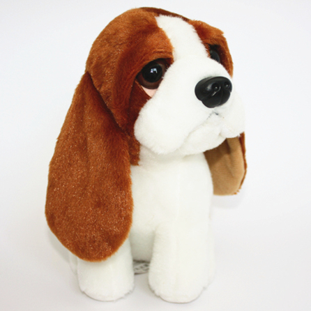 stuffed basset hound toy