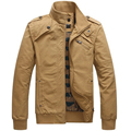 Hot Jacket Men Casual jackets cotton washed coats Army Military Outdoors Stand collar Outerwear jaqueta masculina