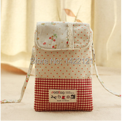 Women girls soft100% cotton messenger bag Satchel Fashion style crossbody mobile phone DUFFLE