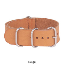 Classic Brown PU Leather watchbands nato 20mm wach band Casual Watches Straps 20 mm