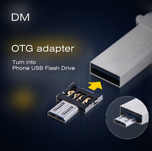 DM OTG adapter OTG function Turn into Phone USB Flash Drive Mobile Phone Adapters Free shipping
