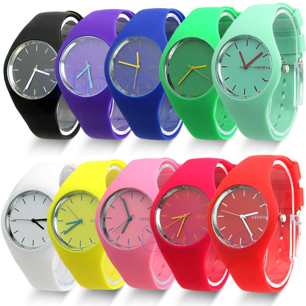 Y92 New 2015 Men Womens Trendy Super Soft Jelly Silicone Sports Watch Students Wrist Watch free