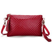New 10 colors Leather Crossbody Bag Women Tassel Shoulder Bags Women Clutch Messenger Bag Fashion Woman Small Bag 2006-1876