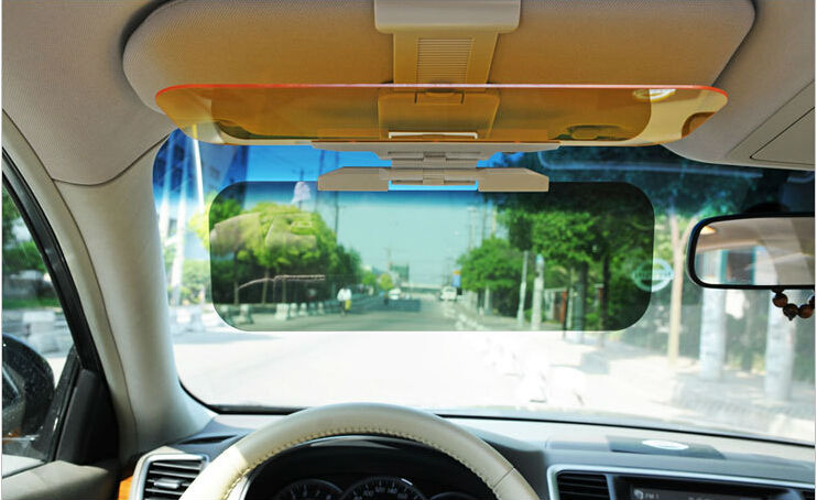Car Auto  Dazzling Goggle Day and Night Vision Mirror Sun Visors Free Shipping