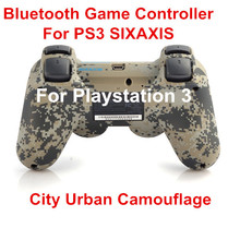 Wireless Bluetooth Controller Gamepad for Sony PS3 Game Controller SIXAXIS Controllers for PlayStation 3 City Urban camouflage