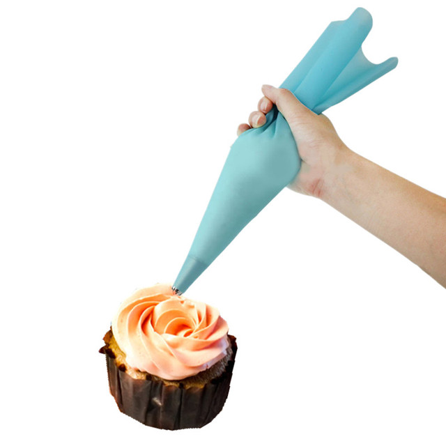 Silicone Cake Decorating Piping Bags Icing Pastry Bags ...