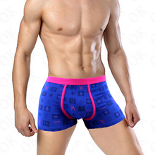 2016 cheap Sexy Underwear Men Classic Printed Cotton Spandex Underpants underwear Boxers Shorts Brand Megat cuecas pull in gay