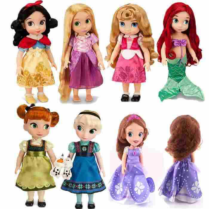 30cm Boneca Sofia the first  princess Cinderella doll toy Sofia princess Mermaid Anna Elsa  doll girls for baby toy dolls