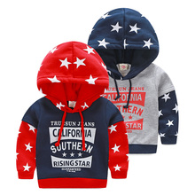Free Shipping The Boy Winter Fleece Sweater 2016 New Children Hooded Sweater Wt-0300