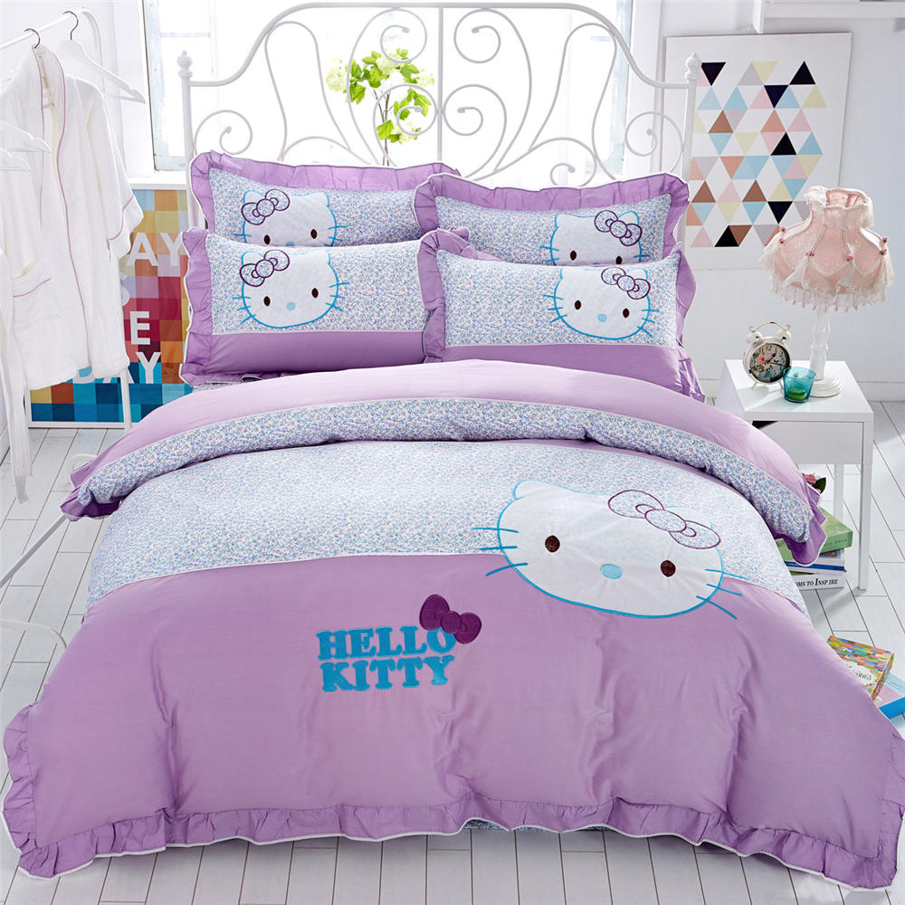 Kitty Bed Purple Hello Kitty Bed Set