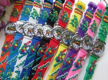 Free shipping 1 PCS/lot retail NEW 3 d Cartoon Children Watch Good Gift kids Teenage mutant ninja turtles Watch