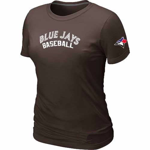 Toronto Blue Jays Nike Women\'s Brown Short Sleeve Practice T-Shirt