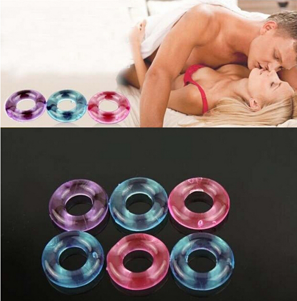 Stay Hard Donuts Silicone Cock Rings Delaying Ejaculation Rings Penis Ring Flexible Glue Cockring Sex Toys