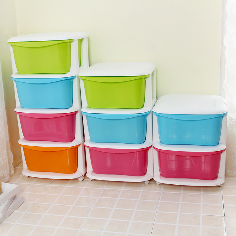 Здесь можно купить  Creative color pulley movable plastic debris Storage drawer storage cabinets organize children