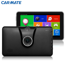 New 7 inch Full HD 1080P Car DVR Camera Recorder Car GPS Navigation Android Bluetooth MT8127 Quad-core Truck vehicle gps FM /8GB