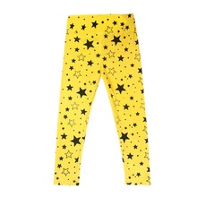 New Baby Girls Kids Skinny Toddlers Star Print Leggings Pants Trousers 2-7 Years