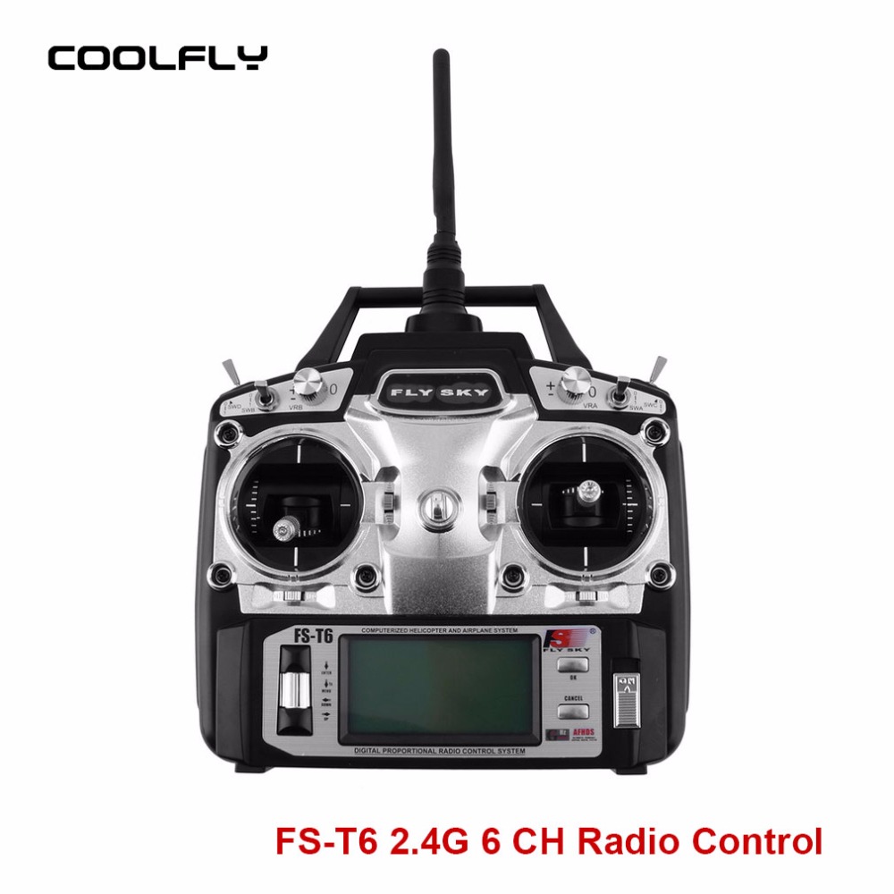Flysky FS-T6 Radio Control 2.4G 6 Channel Transmitter+Receiver for RC Helicopter Remote RC Aircraft Quadcopter Helicopter