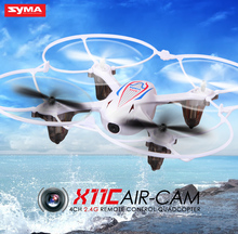 100% Origina SYMA X11C 2.4G 4CH 6 AIXS GYRO 3D Mini Drone With HD Camera Quadcopter VS syma x5c x8c x5sw Dron High Quality Toys