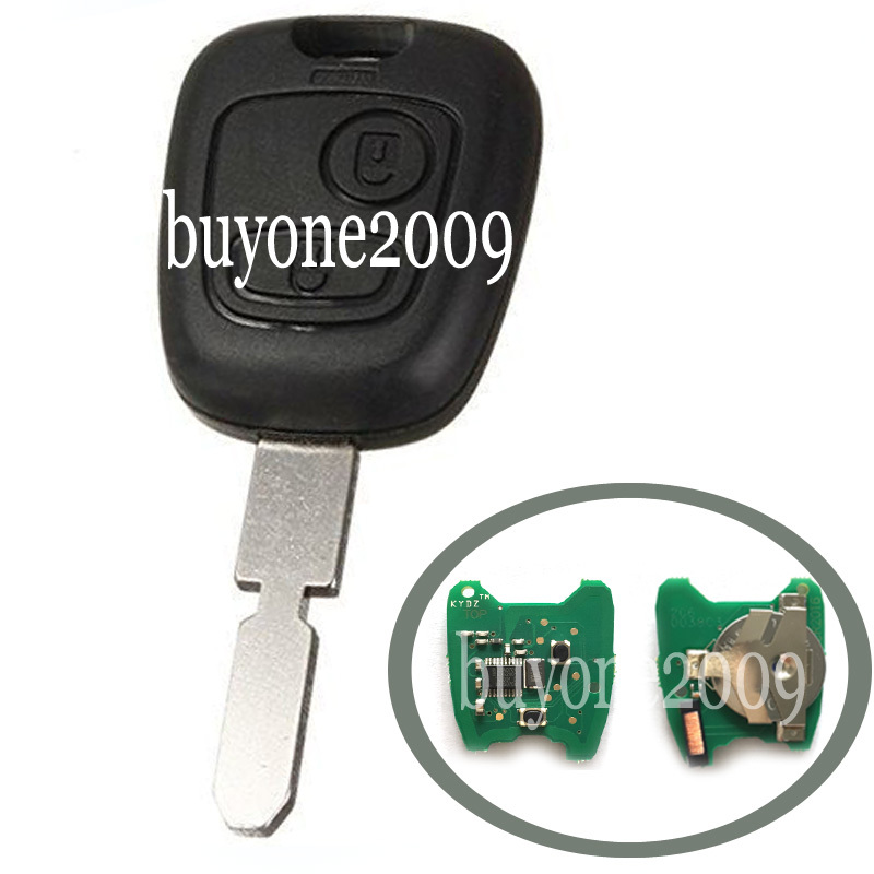 New Remote Key 2 Button 433MHz With ID46 Chip Fob for Peugeot 406 Uncut Blank Blade