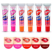 Hot Sell Beauty Red Romantic Bear Wow Makeup Waterproof Lipstick Matte Lip Gloss Impermeavel Tatuagem peel off lipstick HCCSL