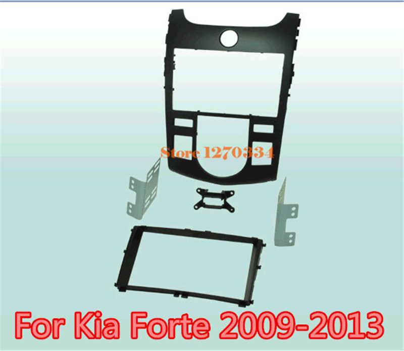 Фотография 2 din carro fascia kit / Car Fascia Panel / Audio Panel Frame / Dash Kit For Kia Forte 2009 2010 2011 2012 2013 Free Shipping