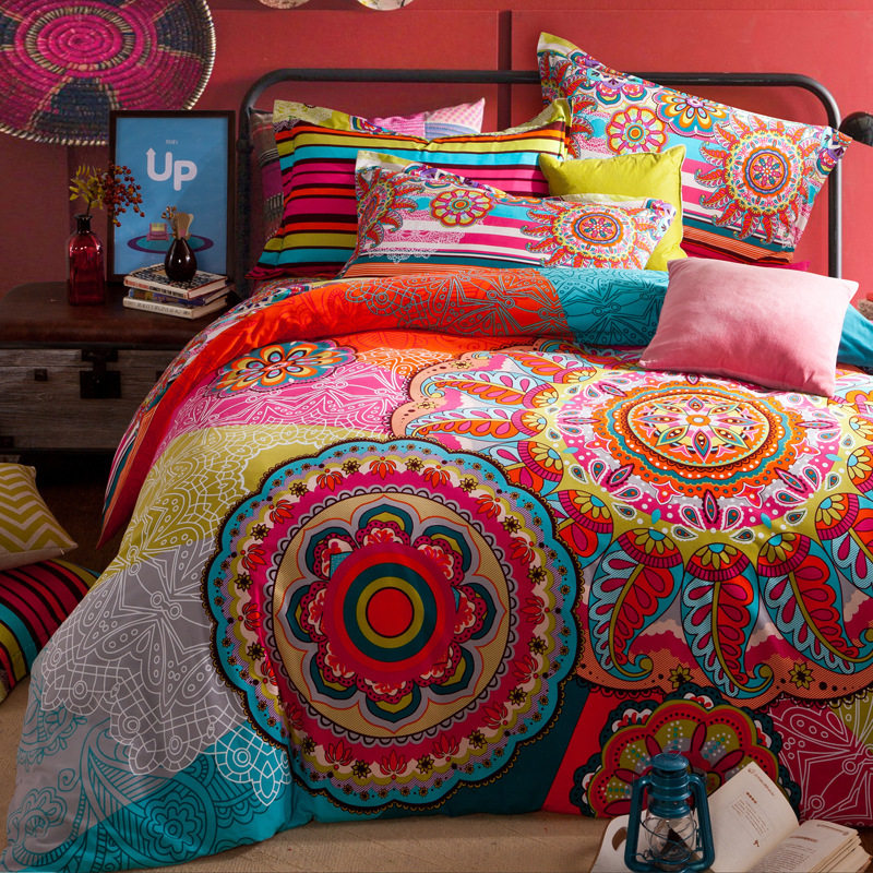 Luxury Comforter Bohemian Bedding Set Boho Style Moroccan Bed Duvet