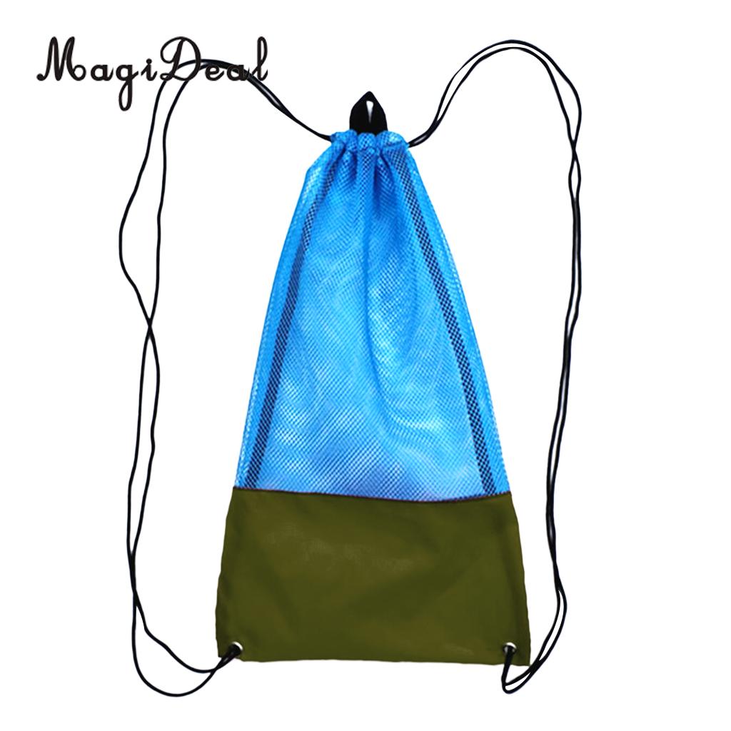 Laundry Mesh drawstring bag,perfect to carry swim fin,snorkel,goggle Made in USA 