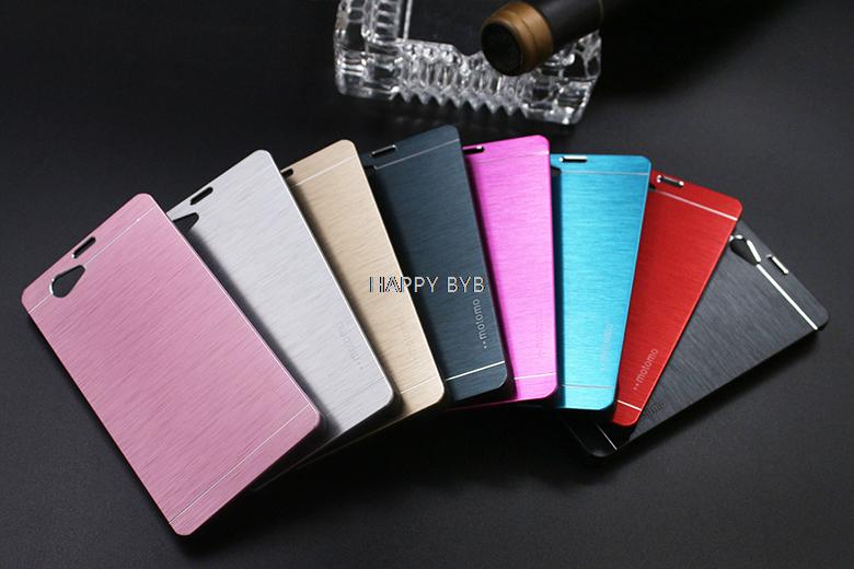 Luxury Metal Brush Hard Case for sony xperia z1 Compact Mini Back Cover Aluminum Back Case