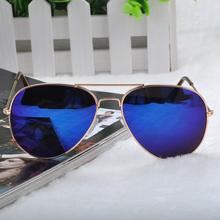Goggle Aviator Sunglasses Classic Vintage Sun Glasses Metal Frame Eyeglasses Eyewear Bat Mirror UV Protection Multi
